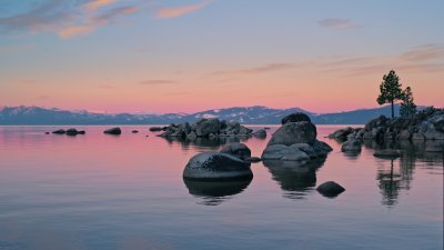 macOS Tahoe Beach: Dawn
