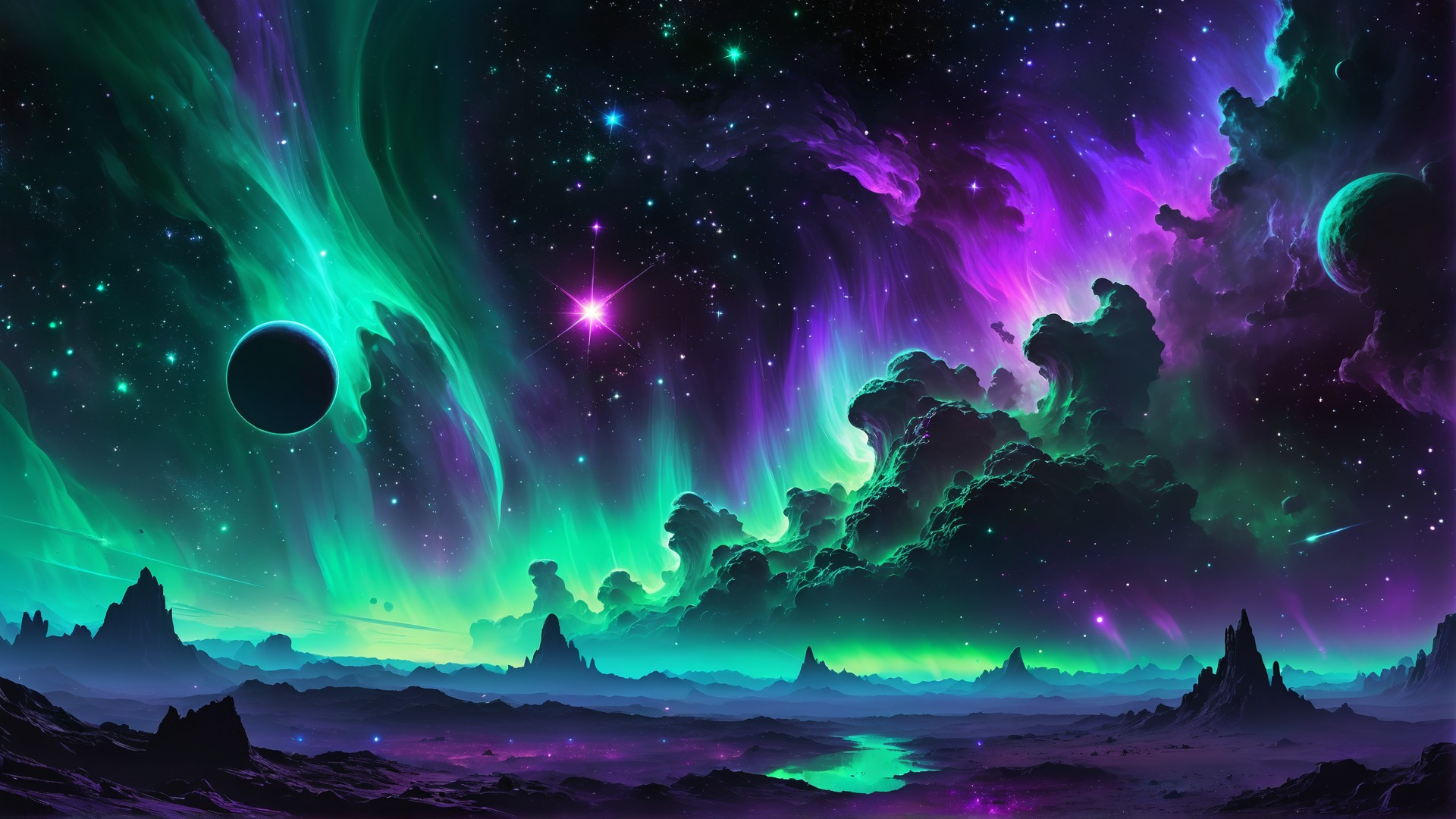 Aurora Exoplanet Landscape