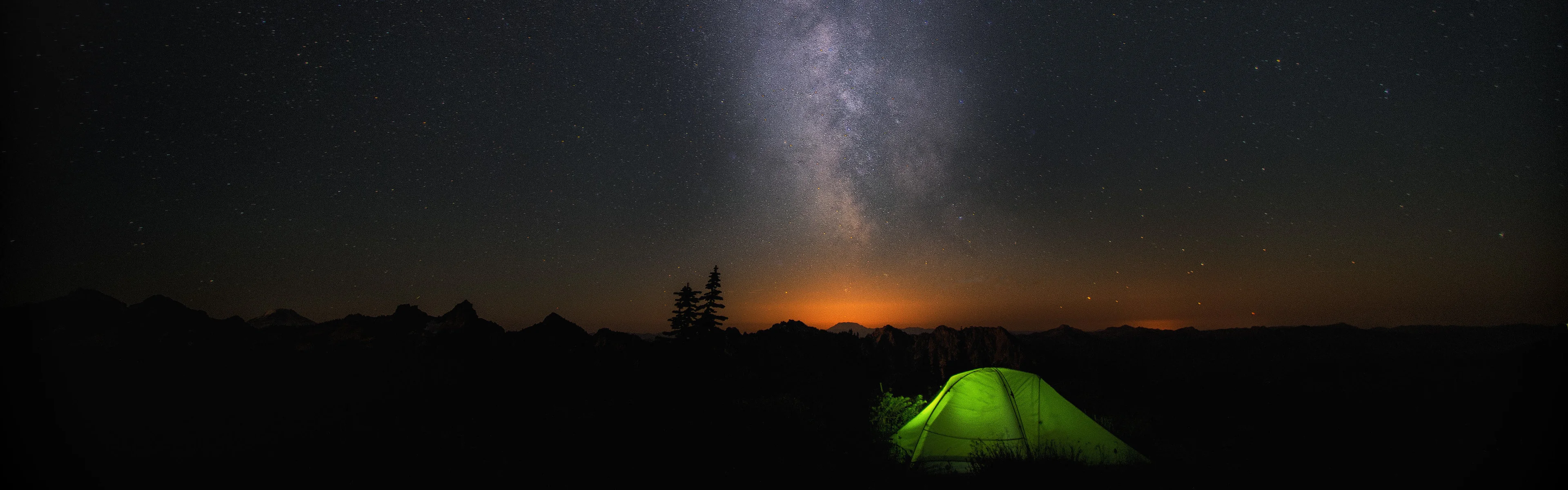 Camping under the Milky Way
